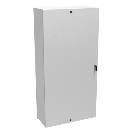 Hammond 3 Point Latch with Handle and 1/4 Turn Latch (Top, Bottom) Electrical Enclosures, 72 in H, 16 in D EN4SD723616LG